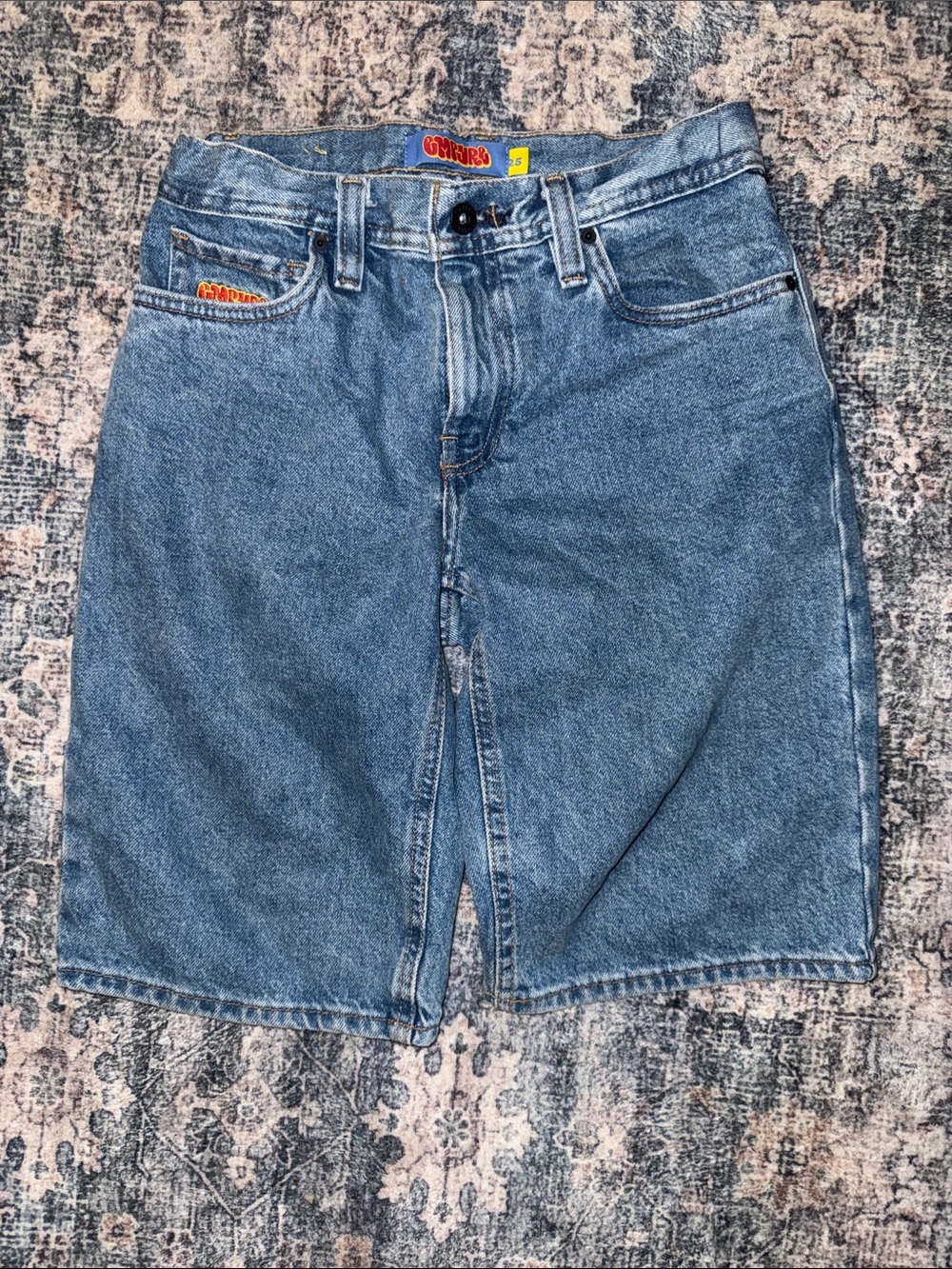 Boys Empyre Blue Denim Jean Shorts — Casual Five-Pocket Style